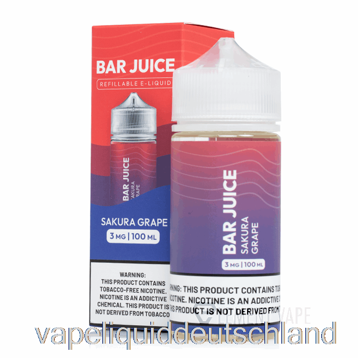 Sakura-Traube - Riegelsaft - 100 Ml 3 Mg Vape Deutschland